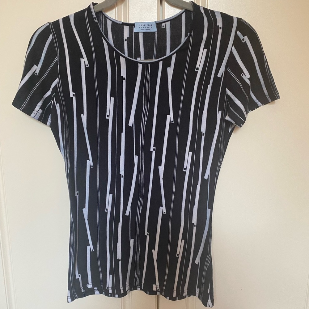 CHRISTIAN LACROIX  T-SHIRT MADE IN ITALLY Sz 46